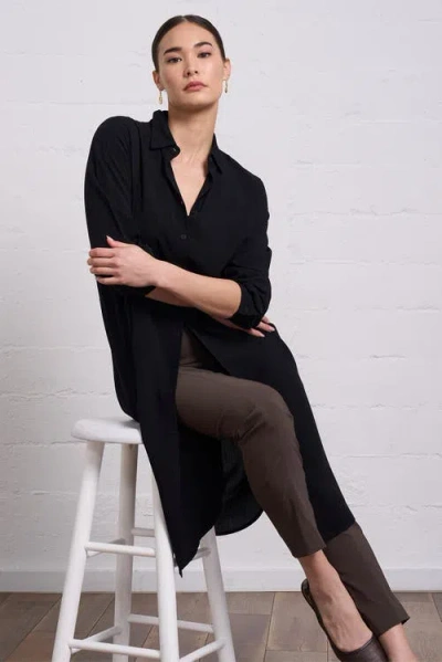 Franne Golde Easy Midi Lightweight Layering Shirt