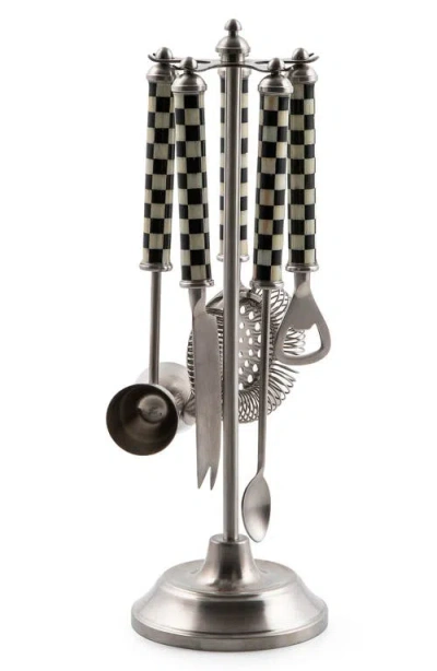 Mackenzie-childs Mackenzie Childs Courtly Check 6-piece Bar Tool Set
