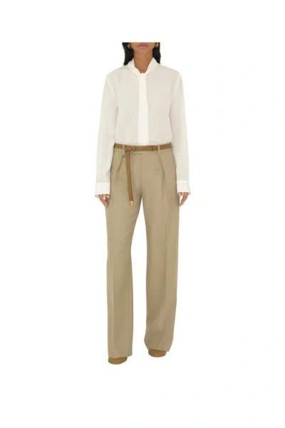 Burberry Thin Leather B Shield End Belt