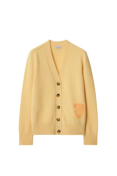 Burberry B Shield Wool Blend Cardigan