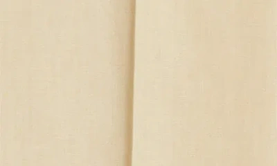 Berle Flat Front Linen Pants In Yellow