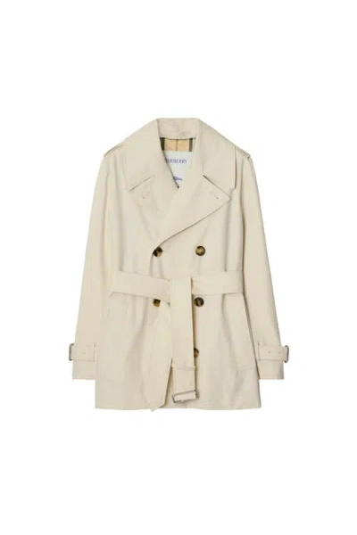 Burberry Short Gabardine Trench Coat