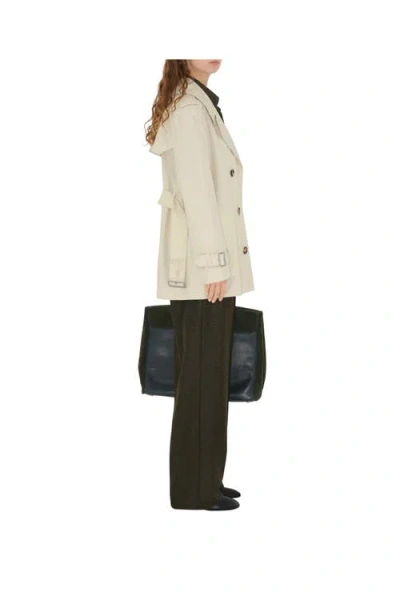 Burberry Short Gabardine Trench Coat