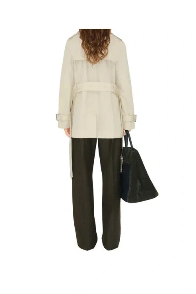 Burberry Short Gabardine Trench Coat