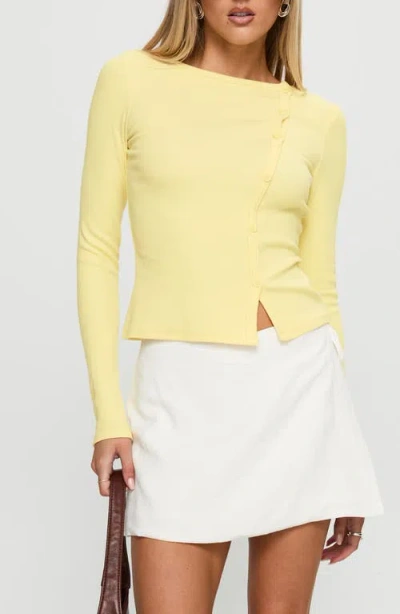 Princess Polly Gulliver Side Tie Linen Blend Miniskort
