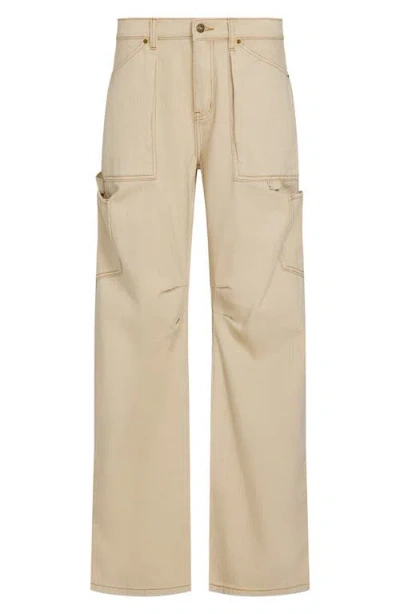 Lioness Miami Vice Low Rise Carpenter Jeans In Neutral