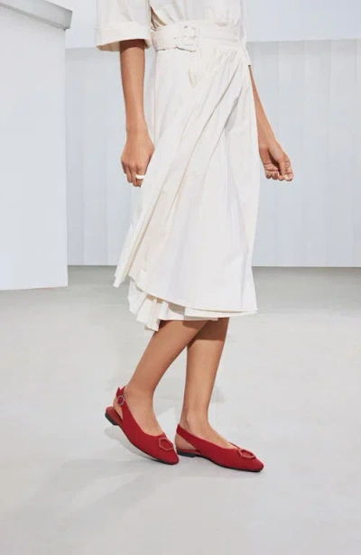 Vivaia Mini Square-toe Slingback Sandals