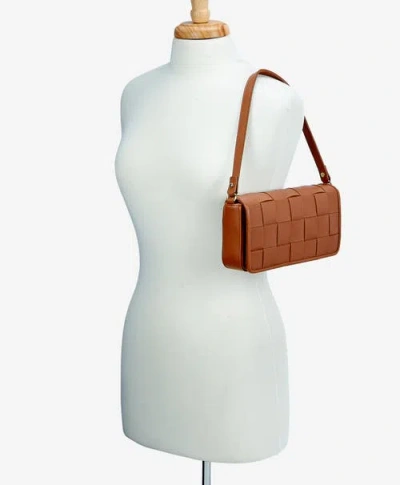Gigi New York Juliette Woven Leather Shoulder Bag