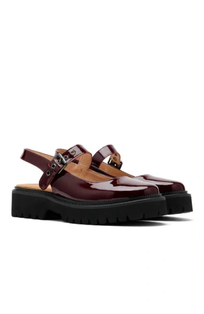 Marc Nolan Luna Leather Mary Jane Lug Slingbacks