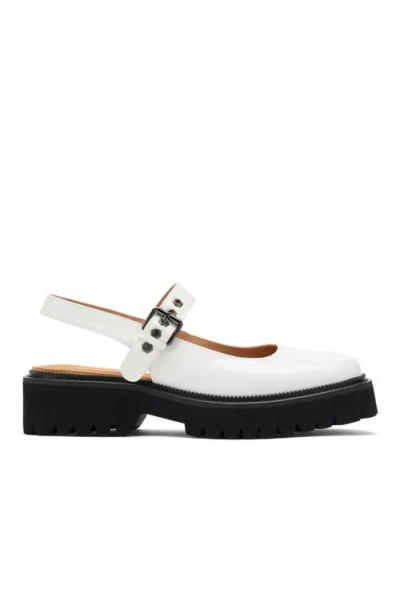 Marc Nolan Luna Leather Mary Jane Lug Slingbacks