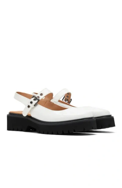 Marc Nolan Luna Leather Mary Jane Lug Slingbacks