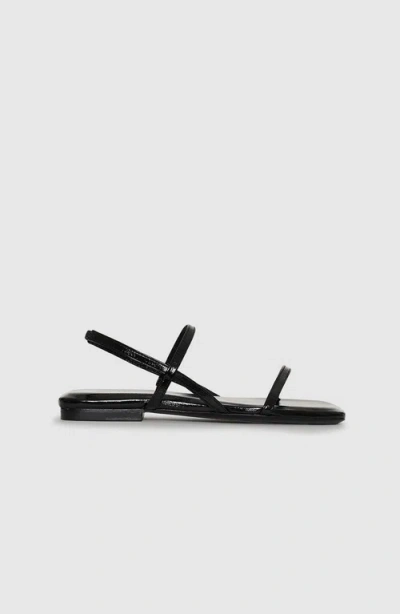 Anine Bing Hilda Flat Sandals In Black