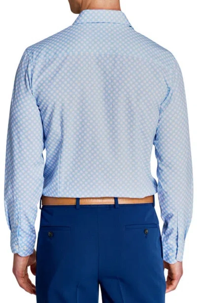 Wrk W.r.k Slim Fit Checker Print Performance Dress Shirt In Multi