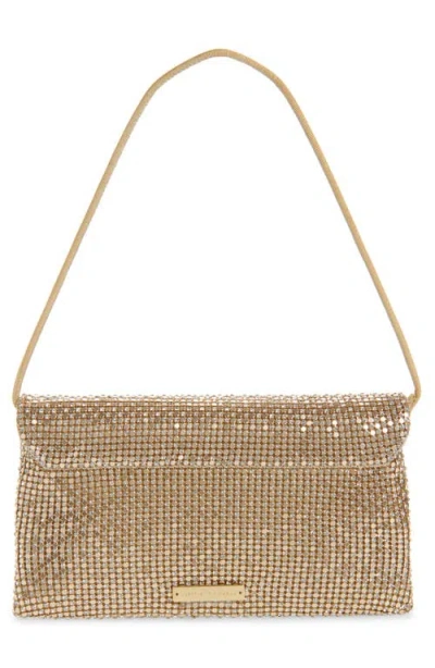 Loeffler Randall Charlee Crystal Embellished Mesh Clutch