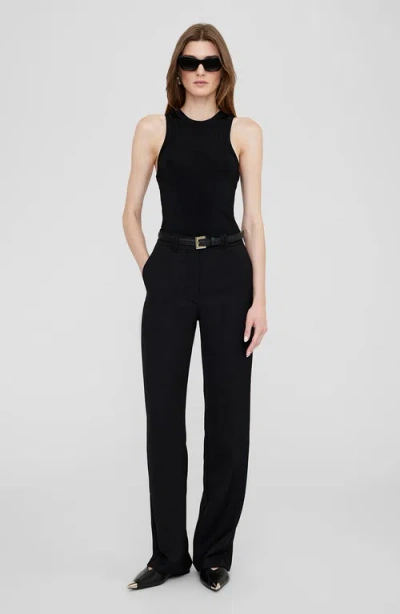 Anine Bing Nicola Belt - Black Patent Xs/s