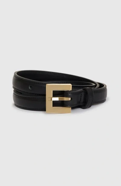 Anine Bing Nicola Belt - Black Patent Xs/s