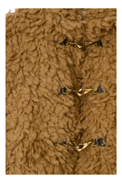 Burberry Cropped Wool Blend Fringe Jacket