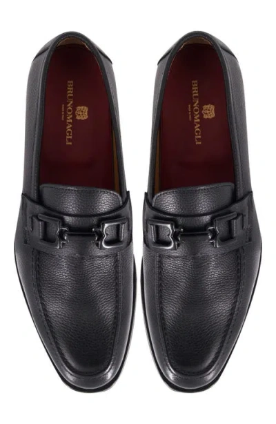 Bruno Magli Roberto Pebbled Bit Loafer