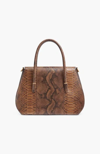 Donna Karan New York Bellerose Flap Python Satchel