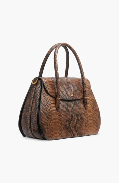Donna Karan New York Bellerose Flap Python Satchel