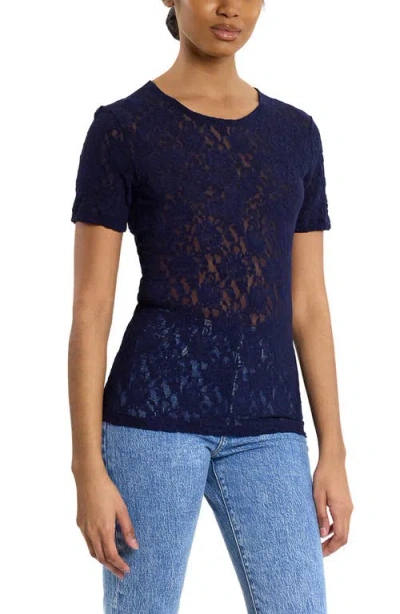 Hanky Panky Signature Short Sleeve Lace Top