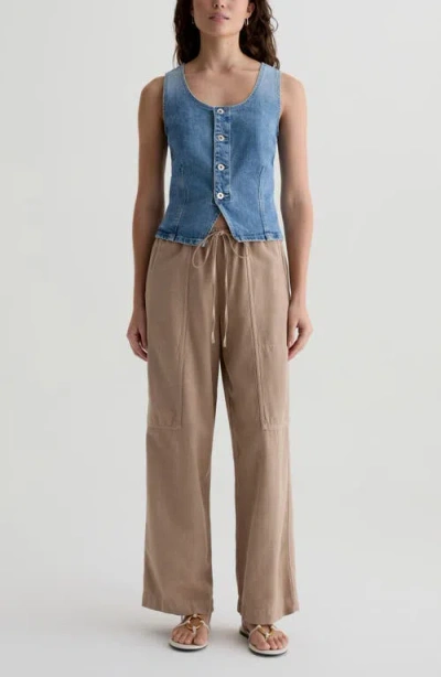 Ag Nina Linen Blend Drawstring Pants