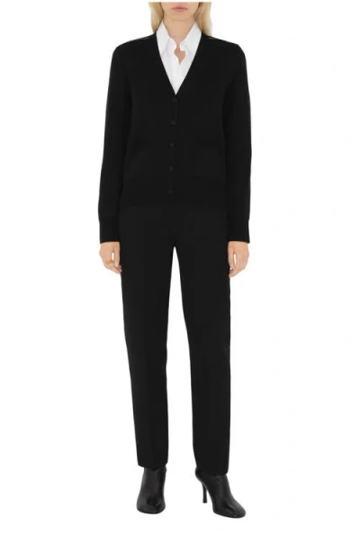 Burberry Mirror-image Horse-head Pattern Wool-blend Cardigan