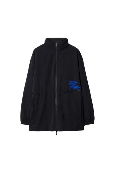 Burberry Nylon Jacket In Black