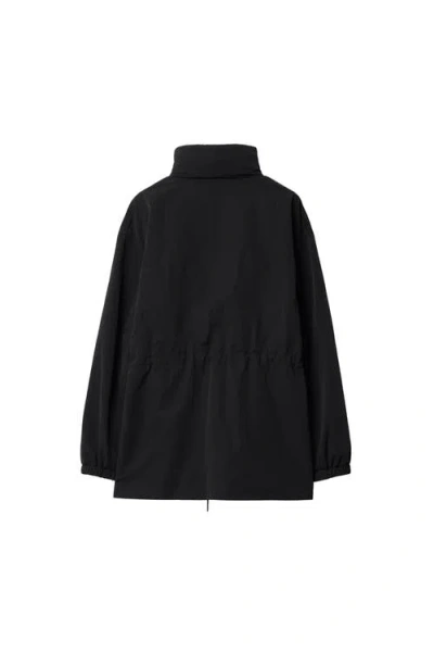 Burberry Nylon Jacket In Black