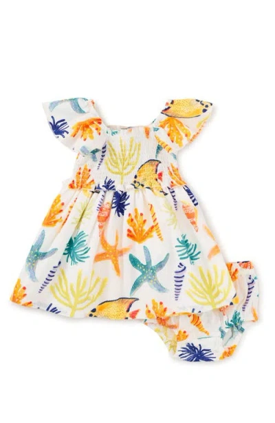 Tea Collection Flutter Sleeve Smocked Dress