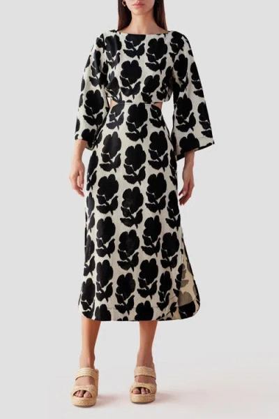 Omika Peyton Midi Dress In Emma Mussel