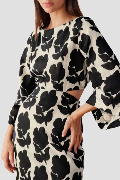 Omika Peyton Midi Dress In Emma Mussel