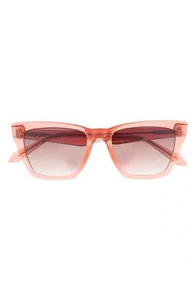 Quay Call The Shots 54mm Gradient Cat Eye Sunglasses