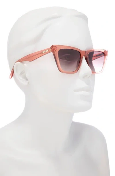 Quay Call The Shots 54mm Gradient Cat Eye Sunglasses
