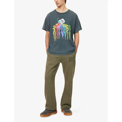 Gallery Dept. Mens Supply Graphic-print Cotton T-shirt Vintage Black Xl In Green