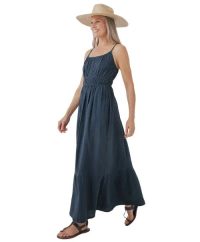 Pact Organic Cotton Coastal Double Gauze Cami Maxi Dress