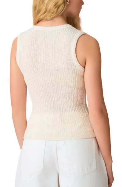 Next Textured V-neck Sleeveless Knit Top In Neutral