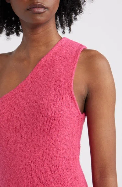 Rails Antonia One-shoulder Fringe Hem Cotton Blend Sweater Dress