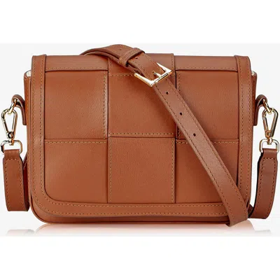 Gigi New York Lily Woven Leather Crossbody Bag