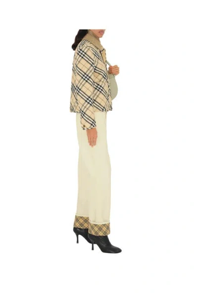 Burberry Cropped Check Quilted Barn Jacket