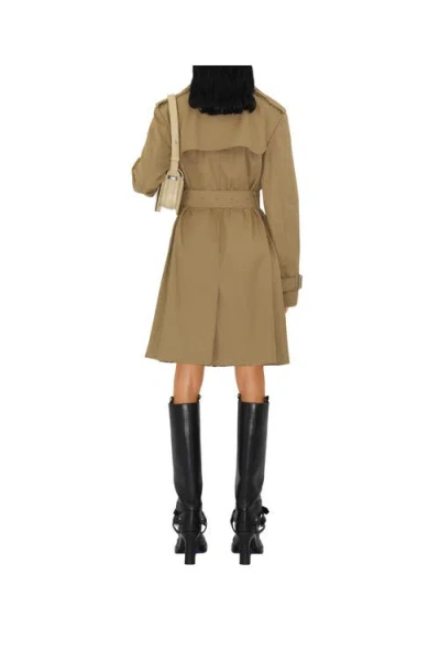 Burberry Mid-length Cotton Blend Trench Coat