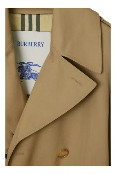 Burberry Mid-length Cotton Blend Trench Coat