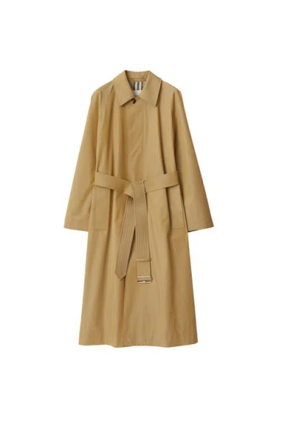 Burberry Long Gabardine Car Coat