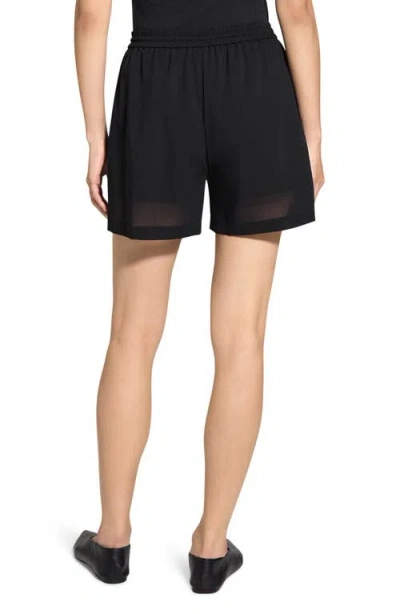 Theory Wool Blend Drawsting Shorts