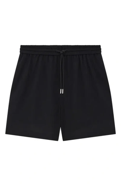 Theory Wool Blend Drawsting Shorts