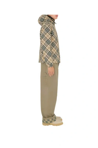 Burberry Quilted Jacket With Distinctive Plaid Pattern