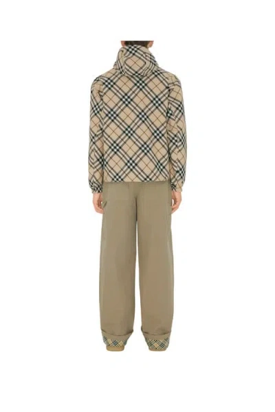 Burberry Quilted Jacket With Distinctive Plaid Pattern