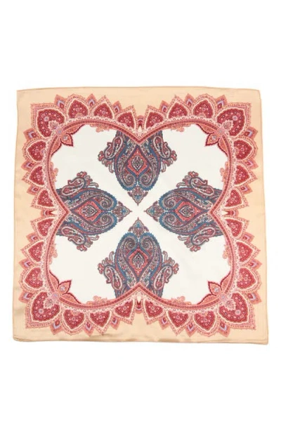 Viens Avec Moi Paisley Mini Silk Scarf