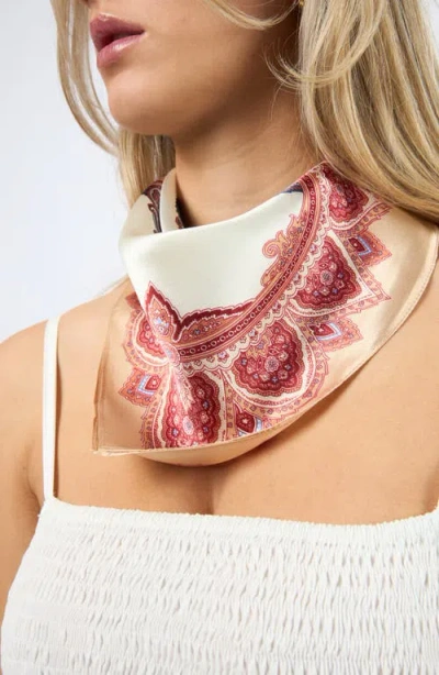 Viens Avec Moi Paisley Mini Silk Scarf