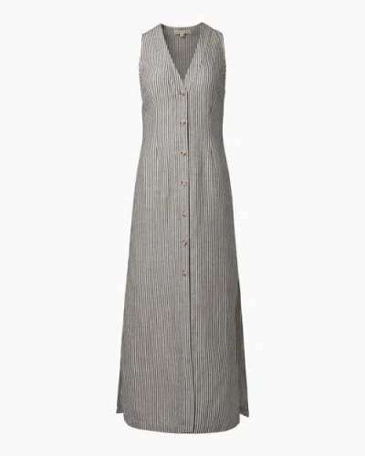 Onia Air Linen Button Down Maxi Dress